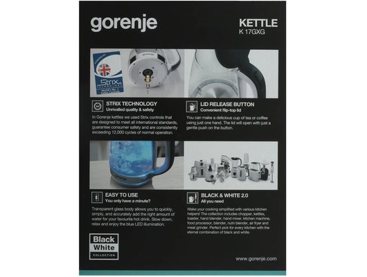 Чайник электрический GORENJE K17GXG